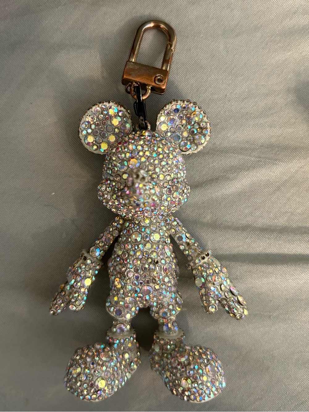 Baublebar Disney Mickey silver rhinestone bag charm - chain not original